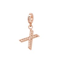 Charm Rosato Dame Storie in Silber RZ102